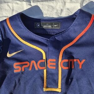 Toddler Astros Nike Space City Blue Jersey